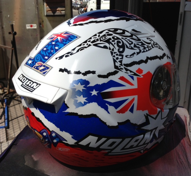 Casey Stoner RedBull Replica helmet paint!