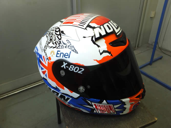 Casey Stoner Ducati marlboro Barcode ver Replica helmet !