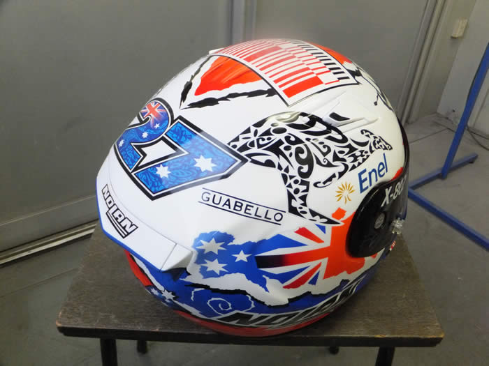 Casey Stoner  Ducati  marlboro Barcode ver Replica helmet !