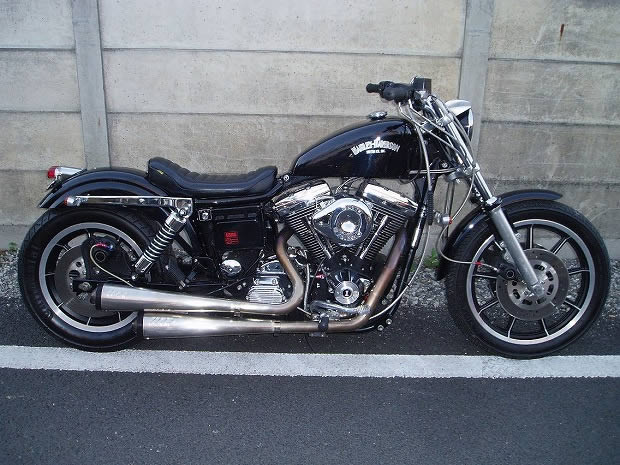 FXDL1340　ブラック　カスタム車両　ロングスイングアーム他!